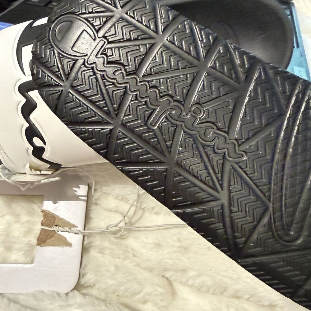 Champion Women's Slide Sandals Size 6 White & Black New - Picture 7 of 11